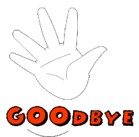 Good Bye Sticker