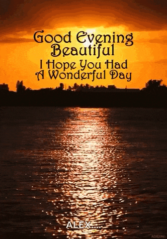 Good Evening Beautiful GIF