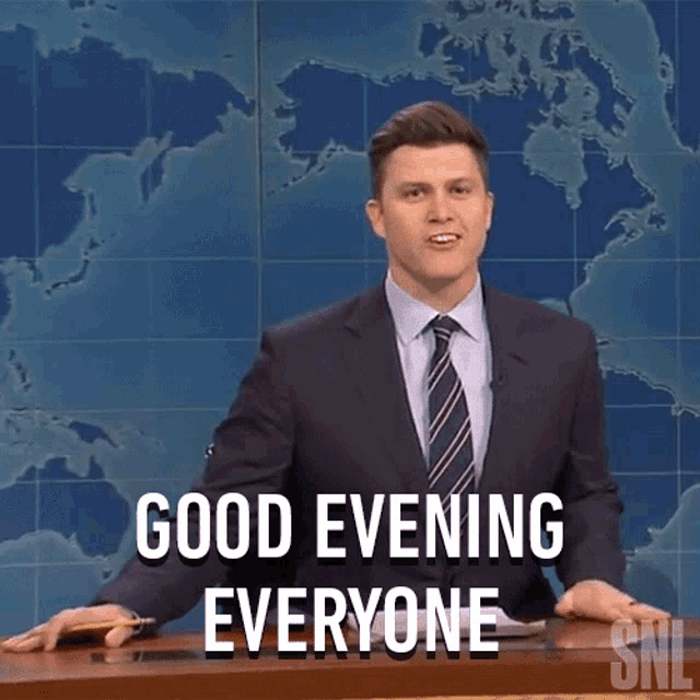 Good Evening Everyone Saturday Night Live GIF