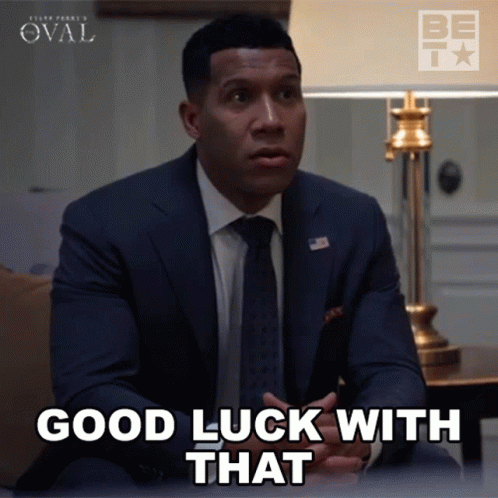 Good Luck With That Donald Winthrop GIF. This 498 x 498 animated GIF is part of our nice one bruva collection. Created by betnetworks. View the original…