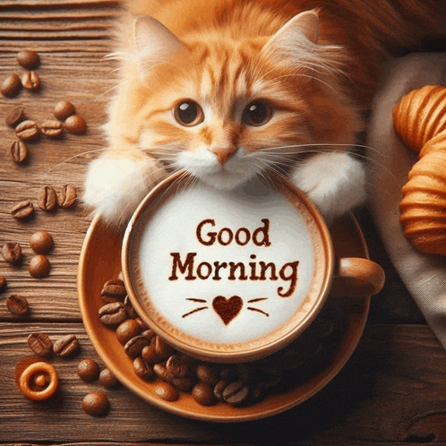 Good Morning Cat Meme