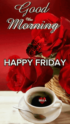 Good Morning GIF. This 281 x 498 animated GIF is part of our guten morgen freitag collection. Related themes include butterfly, coffee, friday. Created by…