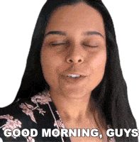 Good Morning Guys Aishwarya Sticker