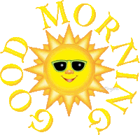Good Morning Sticker