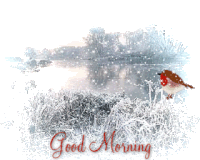 Good Morning Morning Snow Sticker