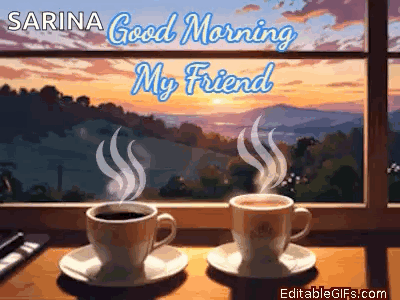 Good Morning My Friend Coffee Time GIF