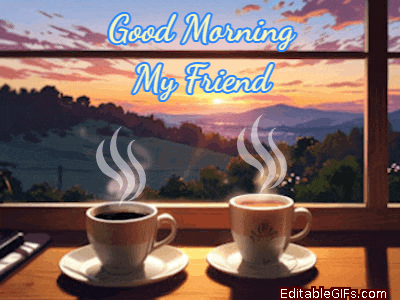 Good Morning My Friend Coffee Time GIF
