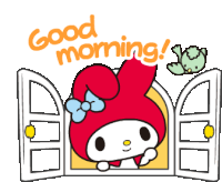 Good Morning Sanrio Sticker