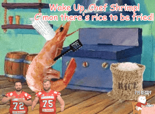 Good Morning Shrimp Shrimp Fried Rice GIF