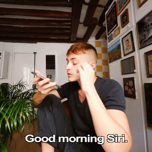 Good Morning Siri Damon Dominique GIF