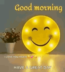 Good Morning Smiley Face GIF