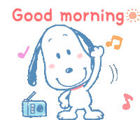 Good Morning Snoopy Sticker