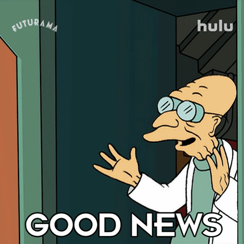 Good News Professor Hubert J Farnsworth GIF