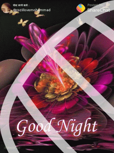 Good Night शुभरात्रि GIF. This 371 x 498 animated GIF is part of our liebe gruse zum donnerstag collection. Related themes include flower, good evening…