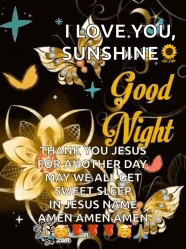 Good Night Butterfly GIF