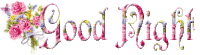 Good Night Flowers Sticker
