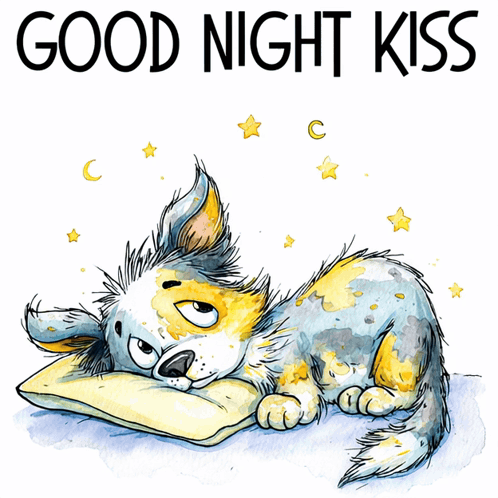 Good Night Kiss Bedtime GIF