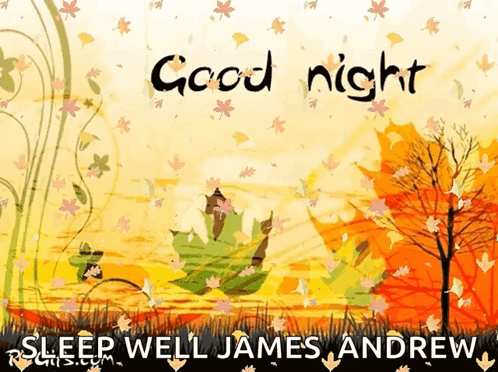 Good Night Leaf GIF