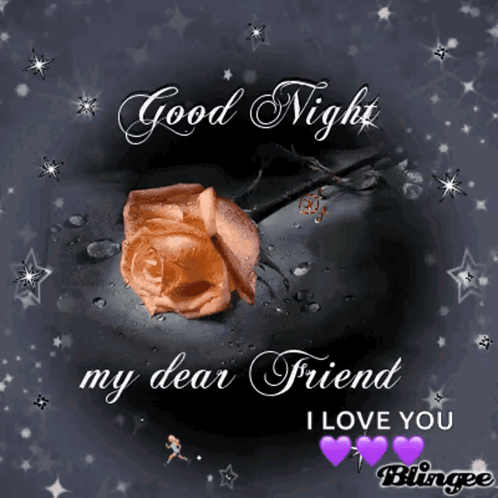 Good Night My Dear Friend GIF. This 498 x 498 animated GIF is part of our best collection. Related themes include good night. Created by mchenrycarolyn13…