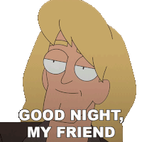 Good Night My Friend Sebastian Sticker