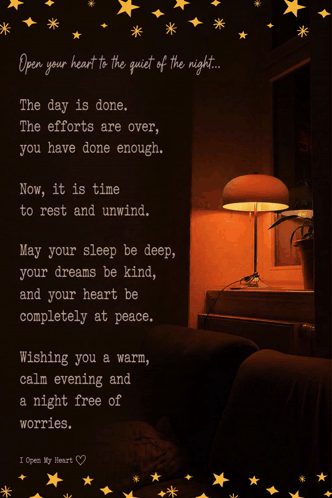 Good Night Open Your Heart GIF