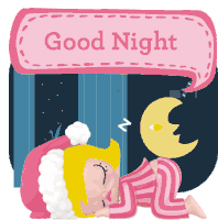 Good Night Sticker