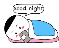 Good Night Red Cheeks Sticker