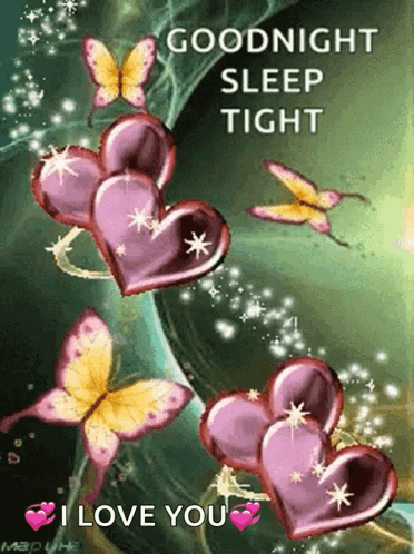 Good Night Sleep Tight GIF. This 372 x 498 animated GIF is part of our gute nacht mein schatz collection. Related themes include butterfly, glitter, good…