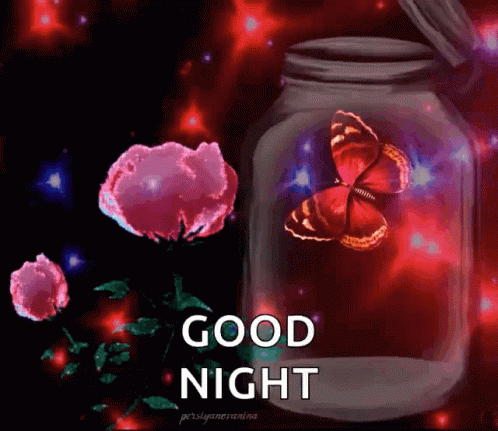 Good Night Sparkle GIF. This 498 x 431 animated GIF is part of our shiny firefly collection. Related themes include butterfly, flower, good night. Created…