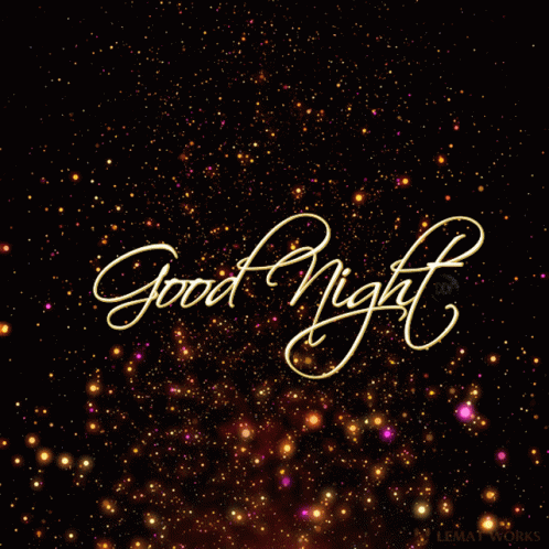 Good Night Text GIF