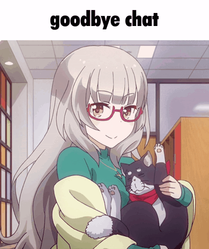 Goodbye Chat Anime GIF