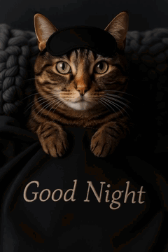 Goodnight Lucky Cat Goodnight Cat Lucky GIF