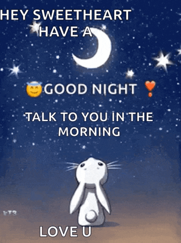 Goodnight Rabbit GIF