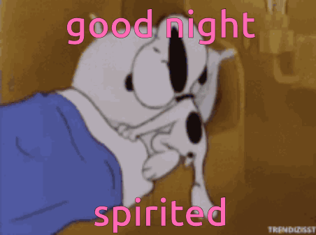 Goodnight Spirited GIF. This 452 x 337 animated GIF is part of our lustige bilder samstag collection. Related themes include good, goodnight. Created by…