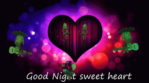 Goodnight Sweetheart GIF. This 498 x 280 animated GIF is part of our gute nacht mein schatz collection. Related themes include goodnight, heart, love…