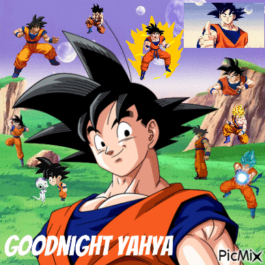 Goodnight Yahya Goku GIF
