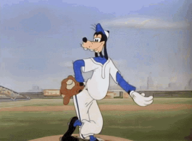 Goofy Baseball Spinning GIF