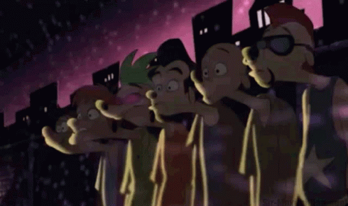 Goofy Movie Group GIF. This 498 x 295 animated GIF is part of our genie jaw drop collection. Related themes include jaw drop. Created by Daxicorra. View the…