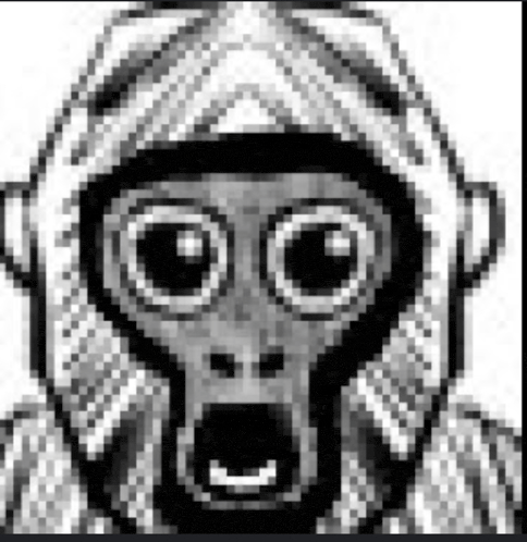 Gorilla Tag Horror Face Clouds Gorilla Horror Meme