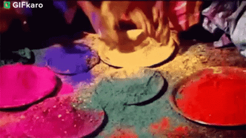 Grab Some Colored Powder Gifkaro GIF
