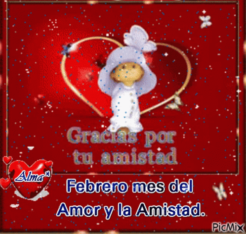 Gracias Por Tu Amistad Febrero Mes GIF