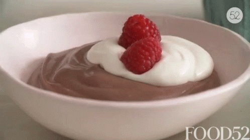 Greek Yogurt Raspberry GIF