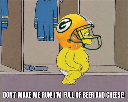 Green Bay Packers The Simpsons GIF. This 498 x 398 animated GIF is part of our imgur simpsons collection. Related themes include football, nfl, running…