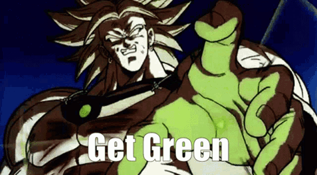 Green Broly GIF