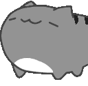 Grey Cat Nod Sticker