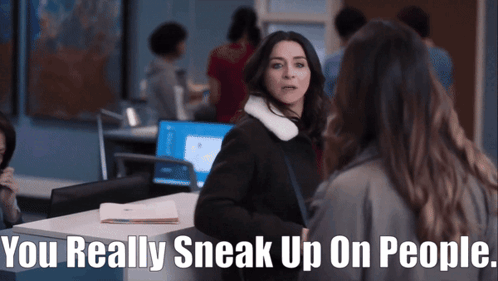 Greys Anatomy Amelia Shepherd GIF. This 498 x 281 animated GIF is part of our sneaking up on someone collection. Created by masoncarr2244. View the original…