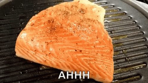 Grilled Fish Grilled Salmon GIF. This 498 x 280 animated GIF is part of our fish are friends not food collection. Related themes include fish, food. Created…