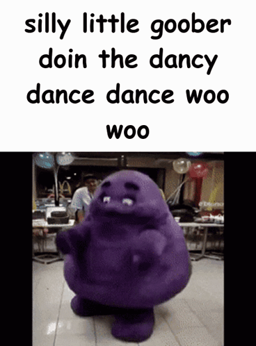 Grimace Grimace Mcdonalds GIF. This 368 x 498 animated GIF is part of our grimace mcdonalds collection. Related themes include dance, dancing, silly…