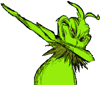 Grinch Dab Sticker