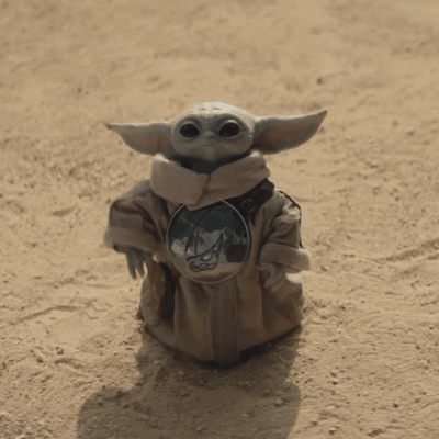 Grogu Baby Yoda GIF. This 400 x 400 animated GIF is part of our mandalorian this is the way collection. Related themes include salute, star wars. Created by…